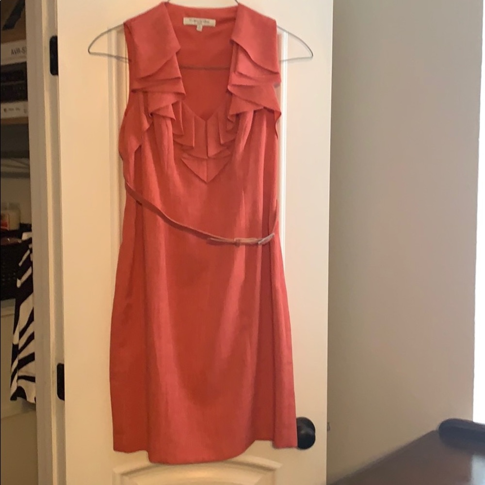 Evan Picone pink red dress size 12